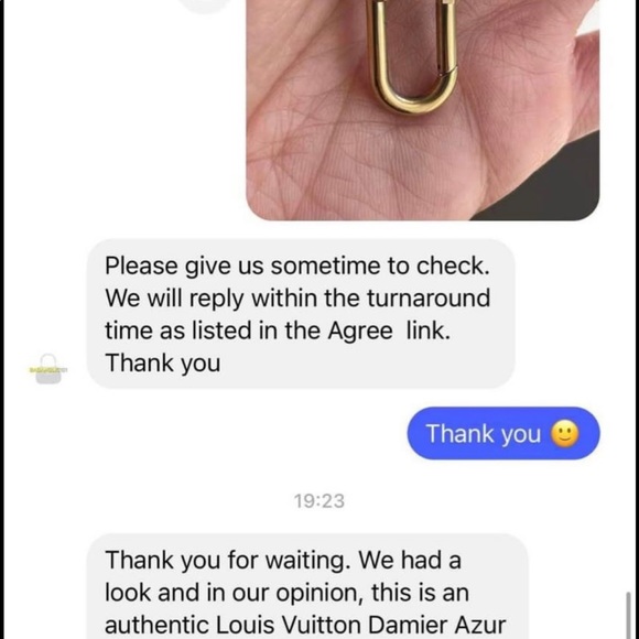 Louis Vuitton pochette accessories mini bag, damier azur - Picture 7 of 7